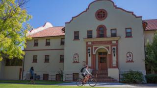 Exterior image of gymnasium building.